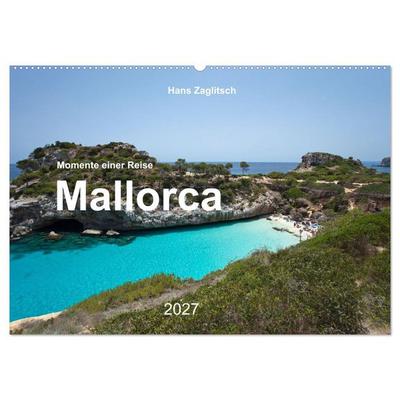 Mallorca - Momente einer Reise (Wandkalender 2027 DIN A2 quer), CALVENDO Monatskalender