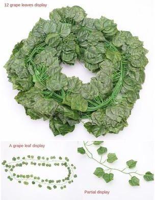 Inspired Finds Artificial Ivy Leaf Garland Hanging Vine For Wall And Room Decor grape Vine Loop
