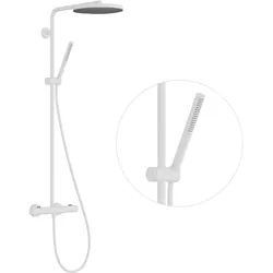 hansgrohe Pulsify S PURO Duschsystem 260, 1-jet, Ecostat Fine, Handbrause 1-jet, 24222700, Farbe: Mattweiß