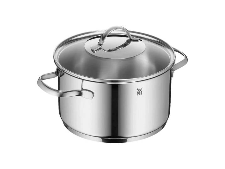 WMF Fleischtopf Provence Plus, Edelstahlfarben, Metall, 3,5 l, kratzfest, rostfrei, breiter Schüttrand, Kochgeschirr, Töpfe, Kochtöpfe