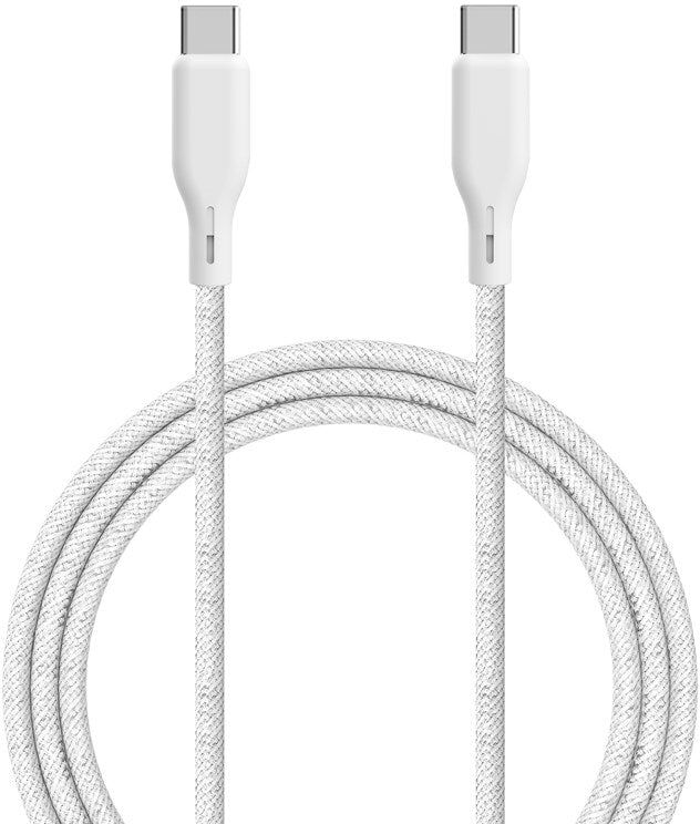 ËSSENTIALS by Upström USB-C til USB-C Kabel 100W 2.5m - Hvid