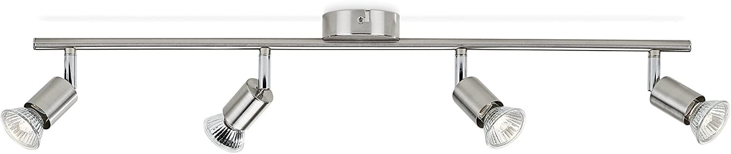 Philips myLiving Limbali Inbouwspot/wandspot, 4 stuks, Zilver/Chroom, GU10, LED