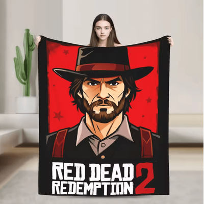Inspire Curations Arthur Morgan Soft Flannel Throw Blanket 114jdt108 28x40in(70x100cm)