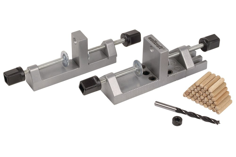 Wolfcraft Universele set met houten pluggen en dieptestop