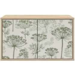 vidaXL, TV Möbel, Labeler (Grüner Baumdruck) (33 x 69 x 40 cm)