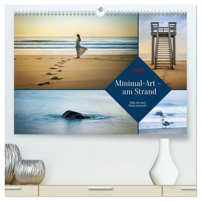 Minimal-Art - am Strand (hochwertiger Premium Wandkalender 2027 DIN A2 quer), Kunstdruck in Hochglanz