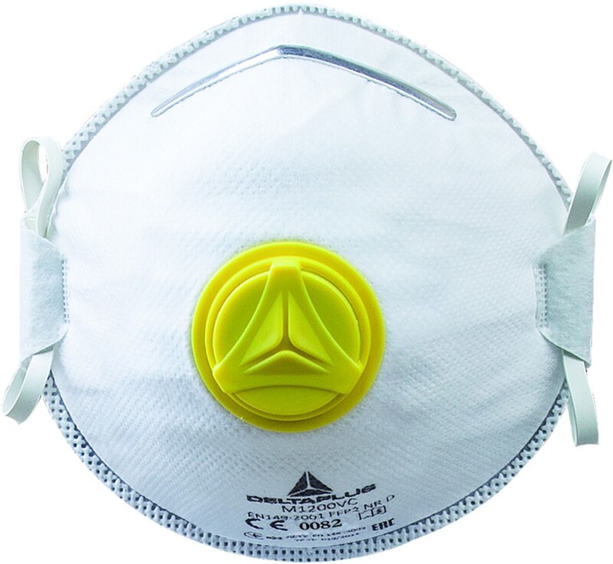 Maschera antipolvere Delta Plus FFP2 con valvola, 10 pezzi