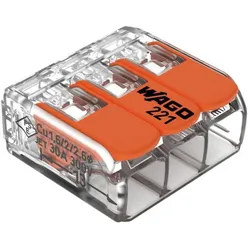 WAGO Compact-Verbindungsklemme 221-613 3-Leiter bis 6qmm