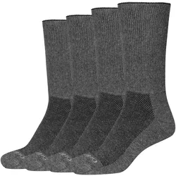 4er Pack camano Baumwoll Diabetiker Crew Socken 0008 - anthracite 43-46