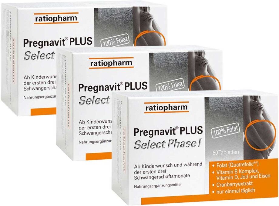 ratiopharm Pregnavit PLUS Select Phase 1 Tabletten 3x60stk