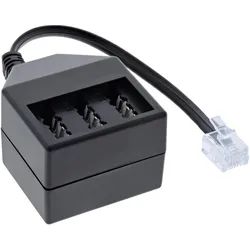 INLINE TAE Adapterkabel, RJ11 (6P4C) Stecker auf TAE NFN Buchse