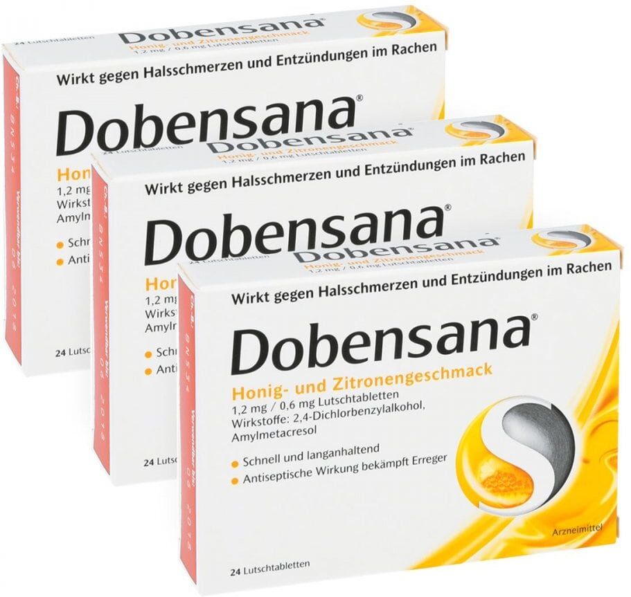 Dobensana Honig und Zitronengeschmack 1,2mg0,6mg 24 stk 3x24stk