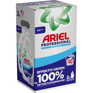 Ariel Waschmittel Professional Vollwaschmittel, Gel, Universal+, Duo Pack, 2x 3,15L, Waschladungen 140
