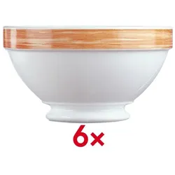Arcoroc Schale Brush Schale 50 6 Stück orange