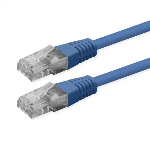 Roline Patchkabel Cat.6 (Class E), UTP, PoE, blau, 3m