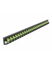 Delock 19? Spleißbox Frontblende 24 Port SC Simplex lindgrün 24-Port Grün (43356)