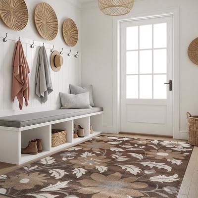 World Rug Gallery Contemporary Floral Area Rug
