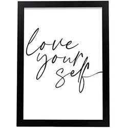 POSTER Inspirierende Kunst – Love Yourself A3 Rahmenlos