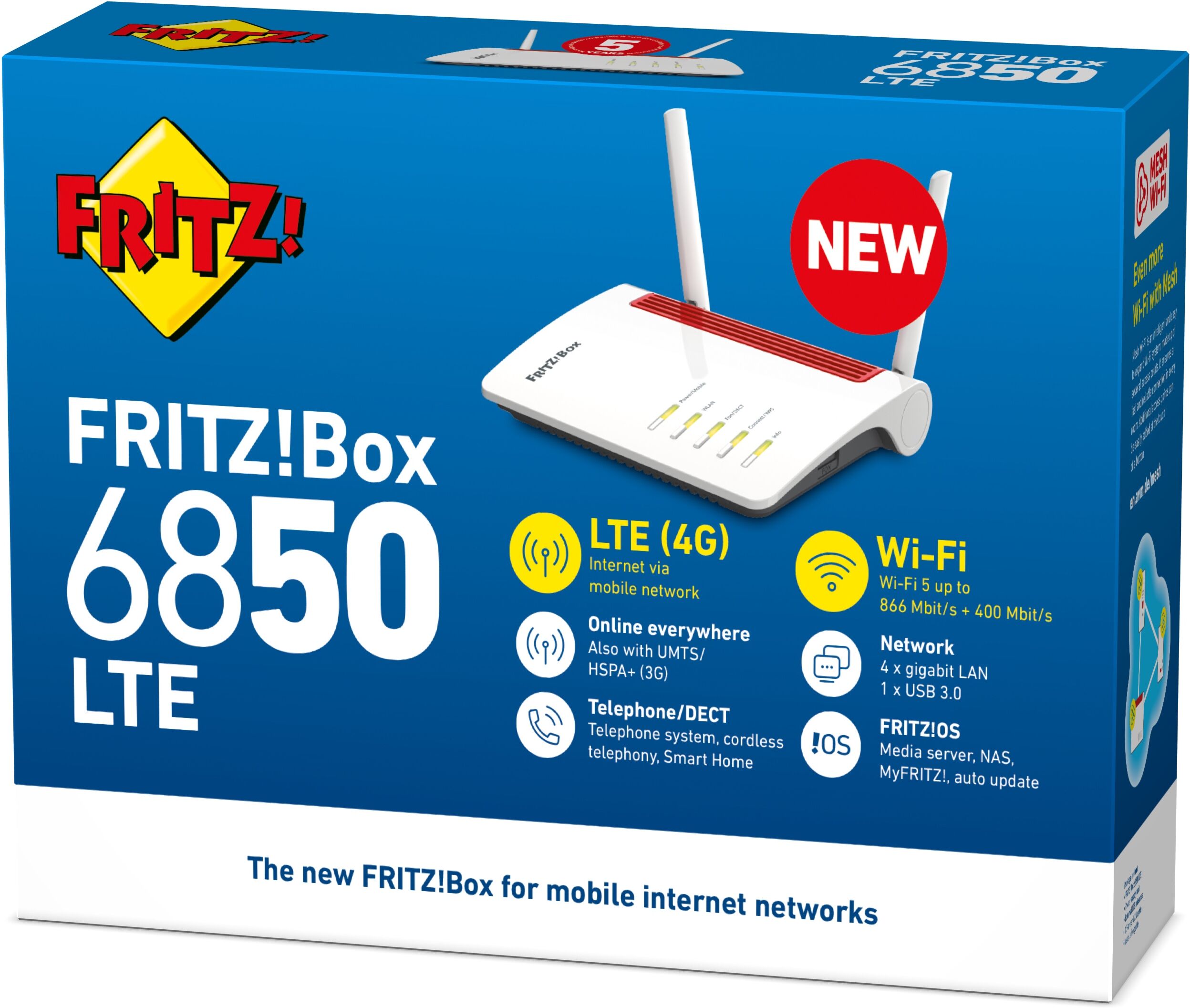 FRITZ! FRITZ MODEM ROUTER LTE AC866/N400 BOX6850
