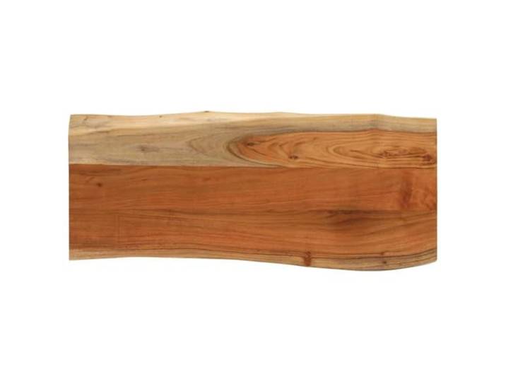 PTUGUOF Tischplatte 90x40x3,8 cm Rechteckig Massivholz Akazie Baumkante Naturkante, Robust Langlebig, Vielseitig für Bartisch Beistelltisch