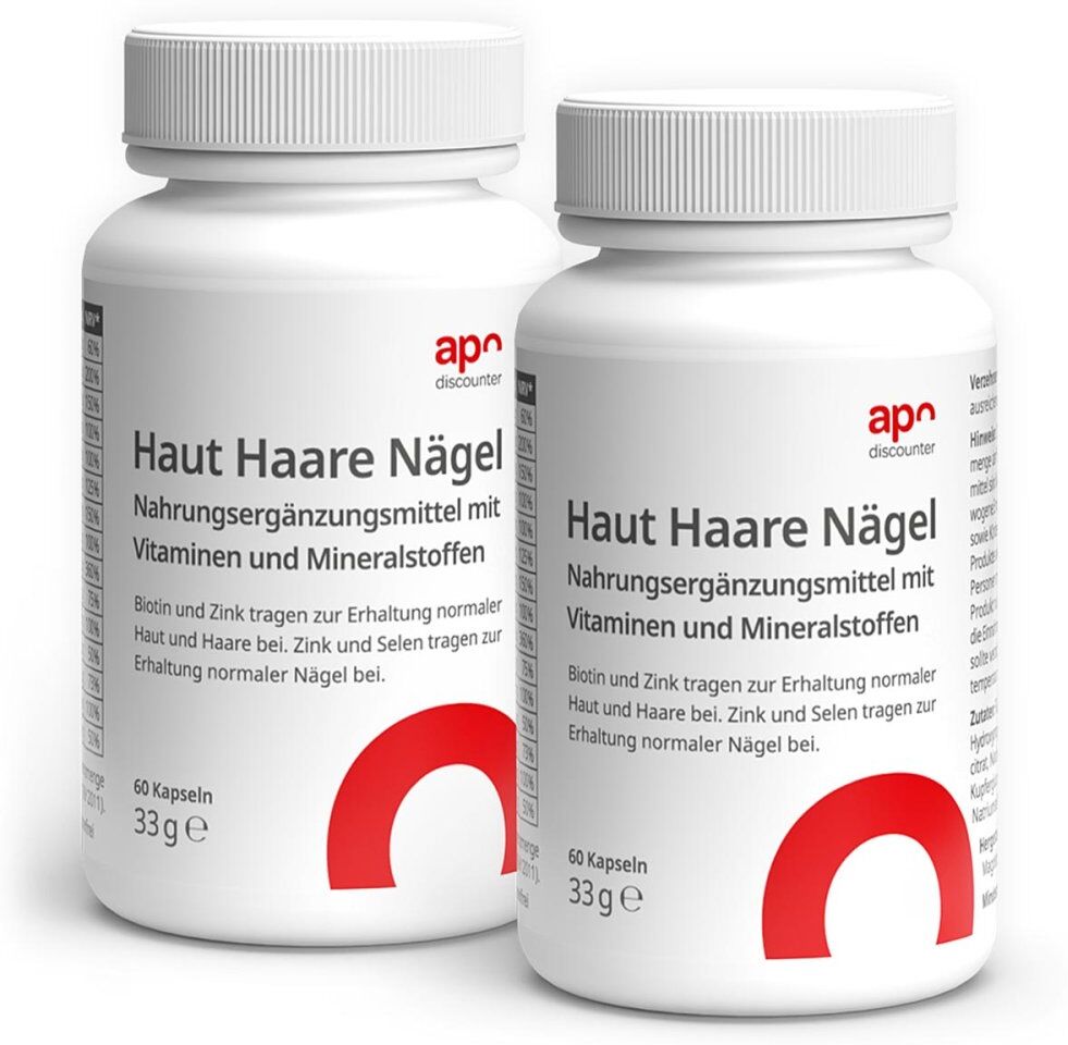 Haut Haare Nägel Kapseln von apodiscounter 2x60stk