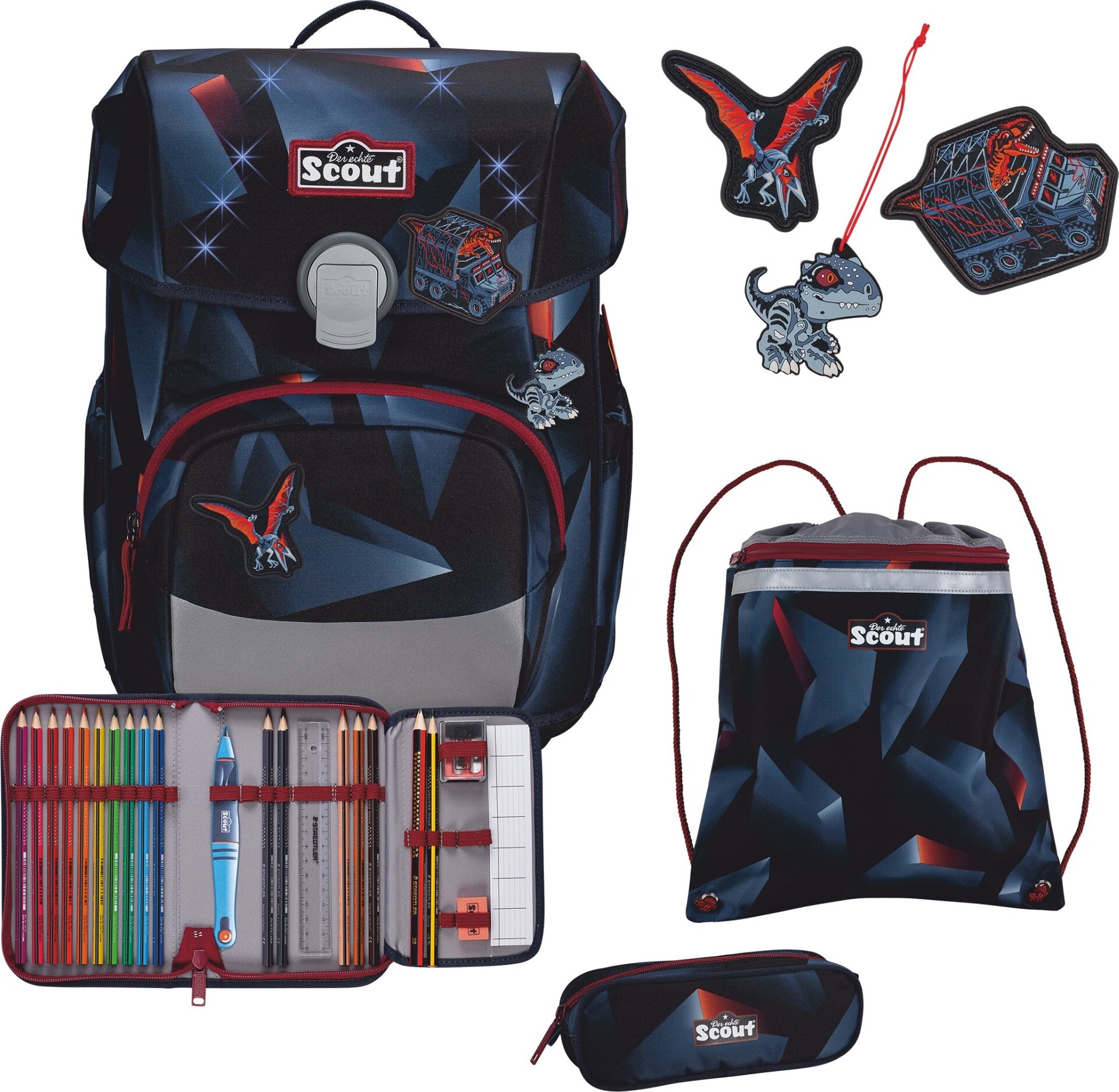 Scout Neo Exklusiv LED Gravity Schulranzen-Set, 4-Teilig für Kinder