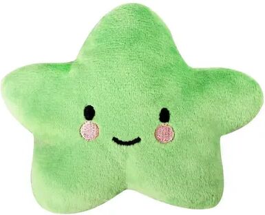Fusion Finds Interactive Dog Squeaky Toy Plush Pentagram Pet Toy For Dogs & Cats green