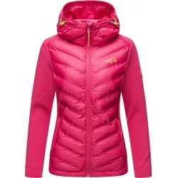 NAVAHOO Damen Stylische Outdoorjacke Übergangsjacke mit Kapuze Nimm-Mich-Mit