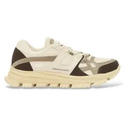 A|X Armani Exchange für Herren. XM001678AF17356MZ714 Hochwertige beigefarbene Turnschuhe (44.5), Stoff, Schnürsenkel, Sportlich