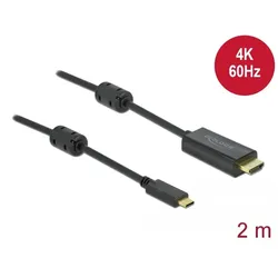 Delock Aktives USB Type-C™ zu HDMI Kabel (DP Alt Mode) 4K 60 Hz 2 m