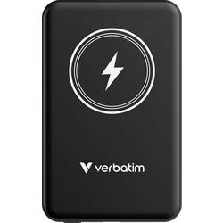 Verbatim Charge n Go Magnetic Wireless Powerbank 5000 mAh Fast Charge, Quick Charge 3.0, USB PD 3.0, Adaptive Fast Charge LiPo USB-C® Schwarz 32240