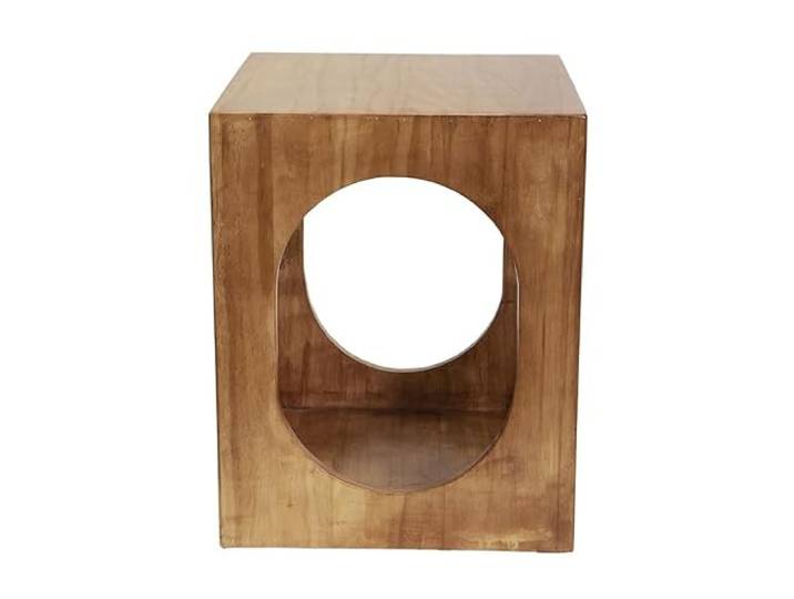 SAMCIOI Wohnzimmer-Beistelltisch, Couchtische Holzhocker Couchtisch Wohnzimmer Homestay Hohlseite Balkon Retro Blumentopf Rack Cafe Klein Couchtisch, Nachttisch