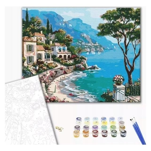Twoje Hobby Malen nach Zahlen BRUSHME, 40x50 cm, italienischer Damm, 1 Stk. (BR-BS51971)