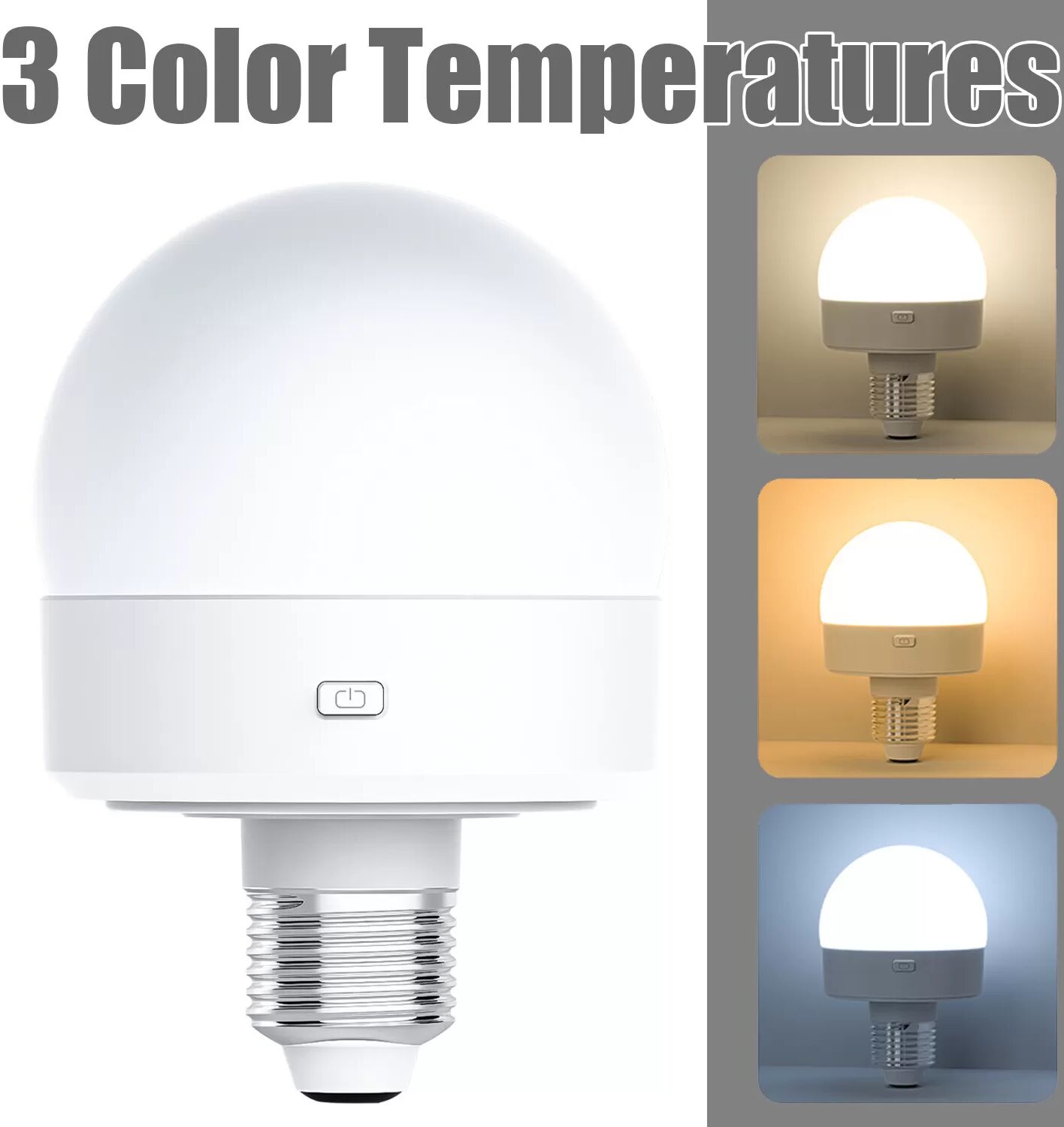 INF LED-Glühbirne mit 3 Farbtemperaturen und Fernbedienung - E26/E27 Sockel Lampenfassung E26/E27