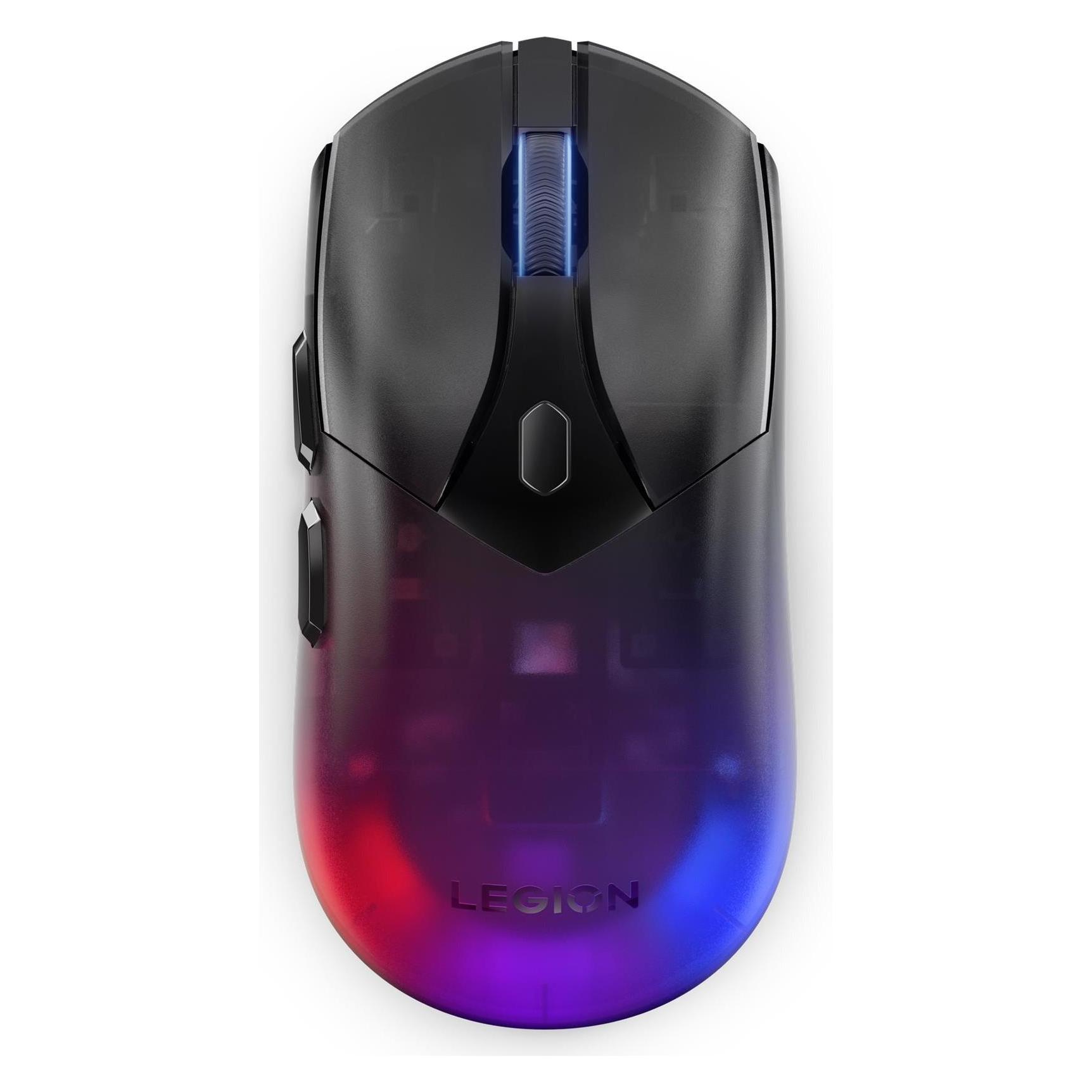 Lenovo Legion M410 Wireless RGB Mouse - Mus - 6 knapper - Sort med RGB lys (Kabelgebunden, Kabellos) (GY51P83012)