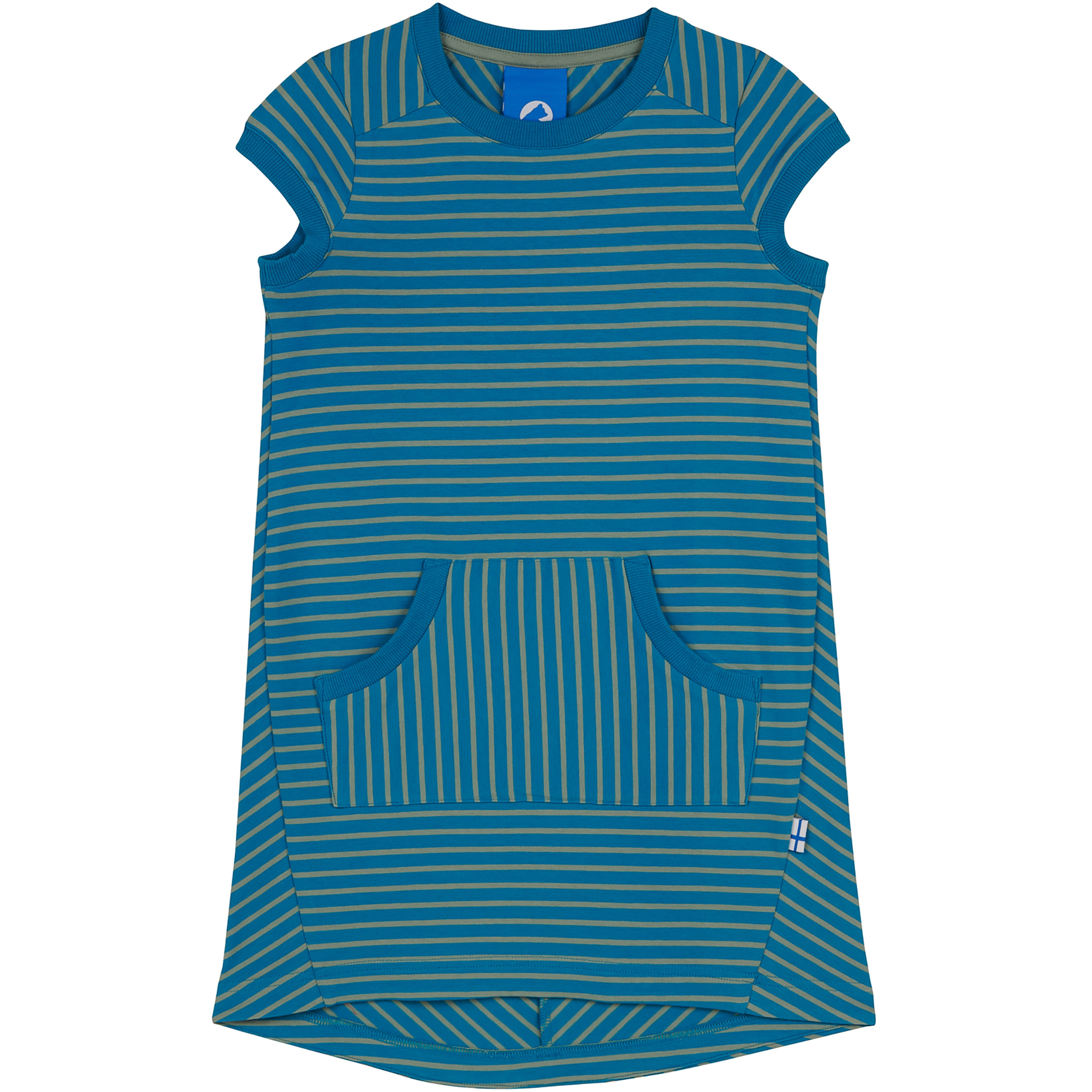 Finkid Keidas Kleid Kinder Kleider blau Größe 130 Lifestyle Hautfreundlich
