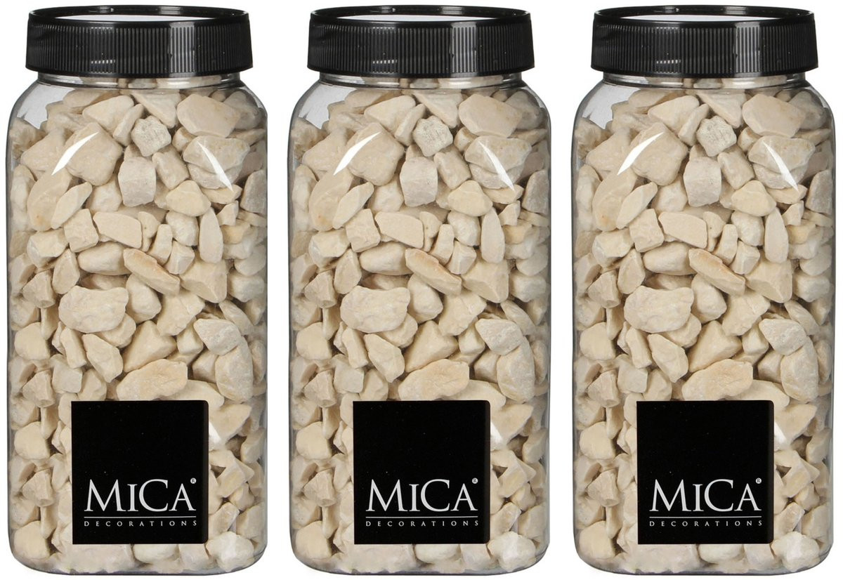 Mica Decorations decoratiesteentjes - Creme wit - 1 kilo (650ml)