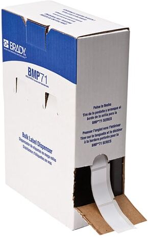 Brady BM-20-423 etiquetas de poliéster brancas 50,80 mm x 25,40 mm