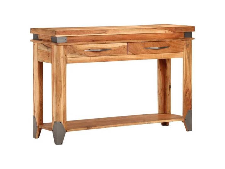 Remise 2026®Petite Table d'Appoint Brun - Table console 110x34x74cm - Bois d'acacia massif 369 1764586
