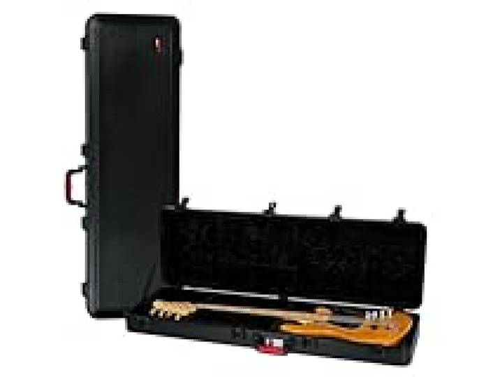 Gator Cases Flight Case moulé pour basse avec loquet de verrouillage approuvé par TSA; (GTSA-GTRBASS)