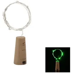 LED-Lichterkette mit Stopfen – grün