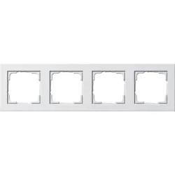 Gira 021422 Abdeckrahmen 4f Gira E2 Reinweiß m