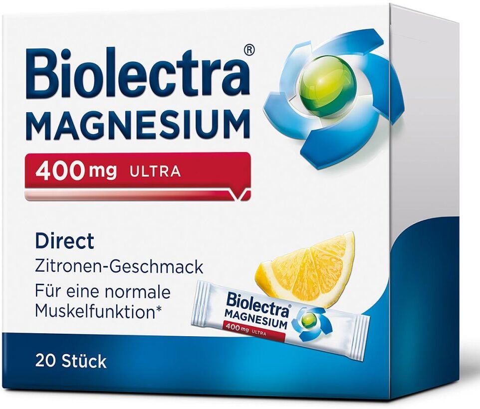 Biolectra Magnesium 400 mg Ultra Direct Zitrone