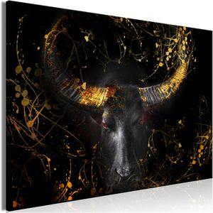Artgeist Wandbild Wütender Stier, Leinwand, Querformat, 90 x 60 cm