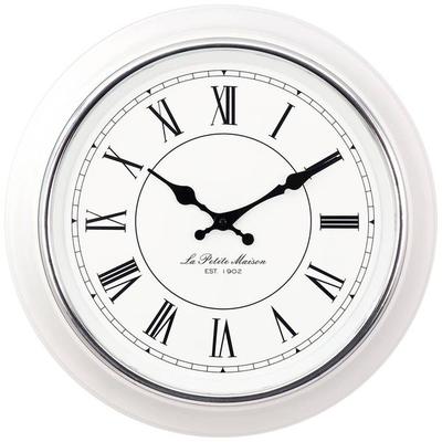 Mebus 19233 Quarz Wanduhr 40cm x 50mm Weiß