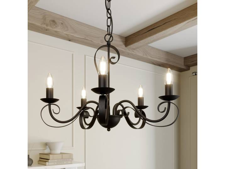 Shervan Lustre Antique Brown - Lindby - Salon / séjour - Ancien - Métal - Multi-ampoules