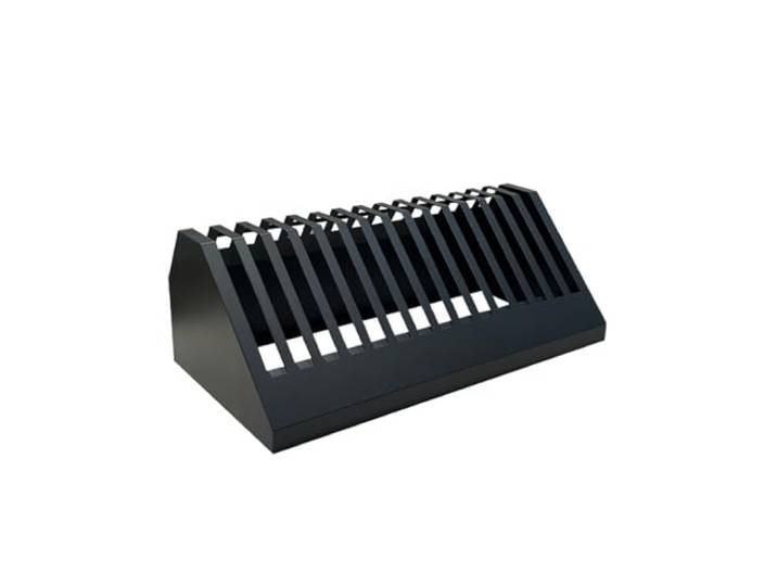 RGZFYH Fliesenständer Marmor-Quarz-Probenpräsentationsständer, Desktop-Steinfliesen-Metall-Lagerregal, 15-lagiger Baumaterial-Probenhalter für Holzplatten-Glasproben musterständer