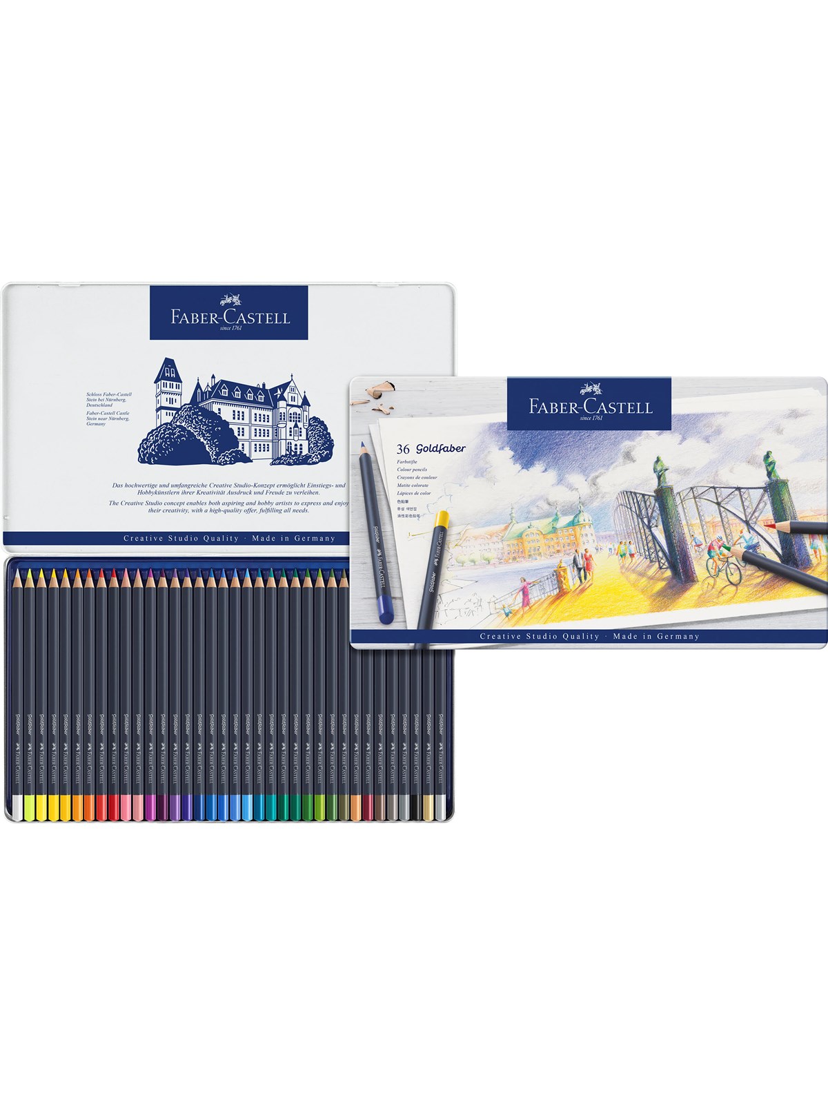 Faber-Castell Farbstift Goldfaber 36-Metalletui