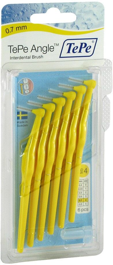Tepe Angle Interdentalbürste 0,7mm gelb 6stk