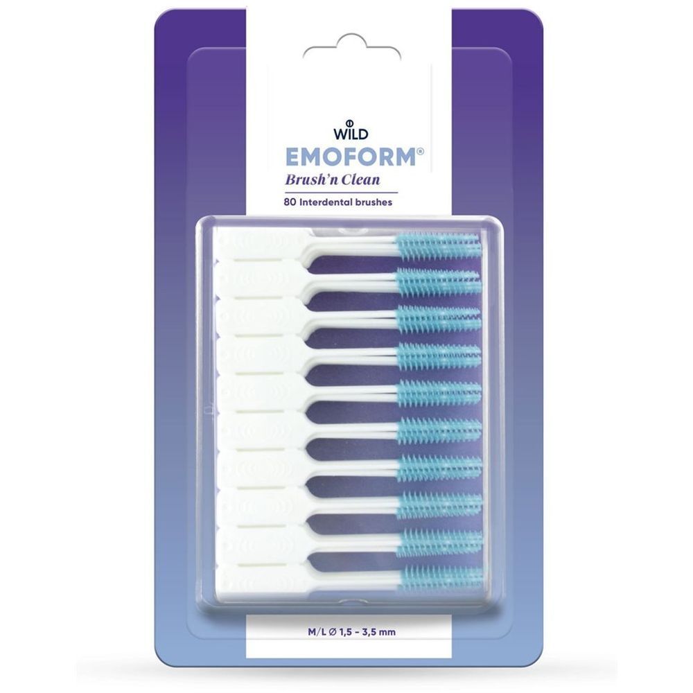 Emoform Brush'n Clean Familienpackung 80 Stk St Zahnstocher